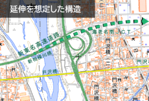 新東名高速道路の神奈川～東京区間を勝手に推測。